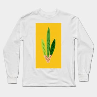 Lulav Yellow Gold Print Long Sleeve T-Shirt